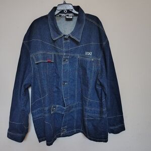 Vintage Don Men's Blue Denim Jacket Size 2XL